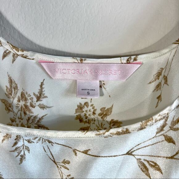 Victoria’s Secret cream and tan foliage tank top - Picture 3 of 5